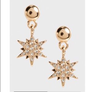 Banana Republic north star earrings in gift box